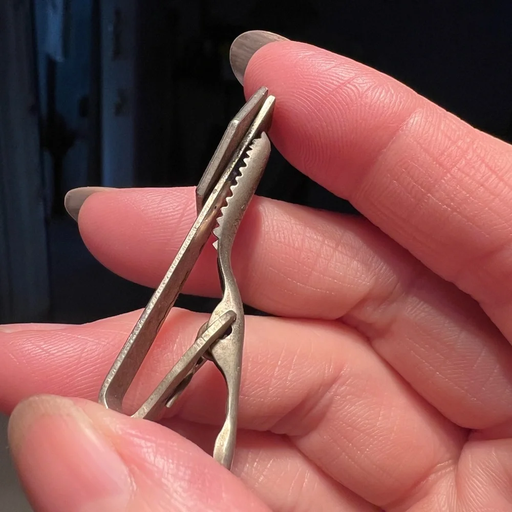 Vintage Crest Tie Clip by Kinney